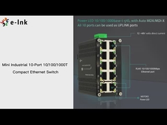 سوئیچ اترنت فشرده 10 پورت مینی صنعتی 10/100/1000T