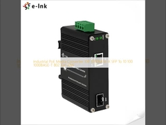 تبدیل کننده رسانه های صنعتی PoE 100 1000BASE-X SFP به 10 100 1000BASE-T 802.3at 30W