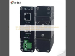 DIN ریل صنعتی 802.3at 30W گیگابیت PoE Injector Adapter 12~48V DC Power Booster قیمت کارخانه