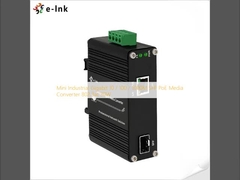 مینی صنعتی گیگابیت 10 / 100 / 1000M SFP PoE رسانه تبدیل 802.3at 30W