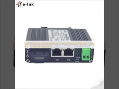 مینی صنعتی 1-Port 1000X به 2-Port 10/100/1000Base-T 90W PoE++ رسانه تبدیل