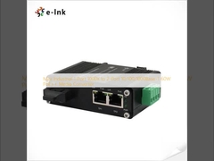 مینی صنعتی 1-Port 1000X به 2-Port 10/100/1000Base-T 60W PoE++ رسانه تبدیل