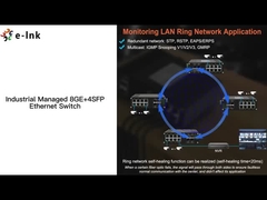 صناعی L2+ 8-Port 10/100/1000T + 4-Port 1000X SFP مدیریت شده Ethernet Switch