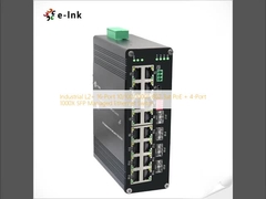 صناعی L2+ 16-Port 10/100/1000T 802.3at PoE + 4-Port 1000X SFP مدیریت شده Ethernet Switch