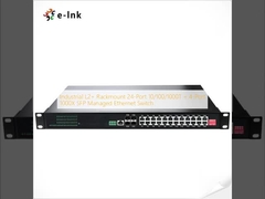 صناعی L2+ Rackmount 24-Port 10/100/1000T + 4-Port 1000X SFP مدیریت سوئیچ اترنت