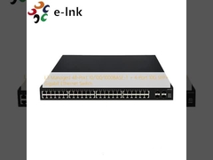 سوئیچ اترنت گیگابیتی L3 مدیریت شده با 48 پورت 10/100/1000BASE-T + 4 پورت 10G SFP+