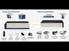 8 پورت 10/100/1000BASE-T + 2 پورت 1000BASE SFP خودآگاهی IEEE 802.3af/در POE/POE+ و سوئیچ POE منفعل 24 ولت
