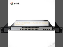 سوئیچ اترنت مدیریت شده L3 با 24 پورت 10/100/1000T + 4 پورت 10G SFP+