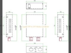مبدل رسانه ای گیگابیتی SFP به SFP