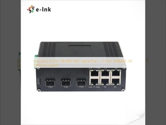 6 پورت صنعتی 10/100T 802.3af / در PoE + 3 پورت 100BASE-FX Ethernet Switch
