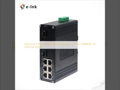 6 پورت صنعتی 10/100T 802.3af / در PoE + 3 پورت 100BASE-FX Ethernet Switch