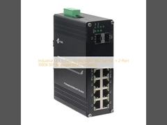 صناعی L2+ 8-Port 10/100/1000T 802.3at PoE + 2-Port 1000X SFP مدیریت شده Ethernet Switch