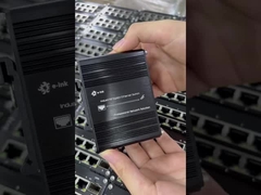 سوئیچ گیگابیتی صنعتی 8 پورت - 2x SFP - ریل DIN از 40- درجه سانتیگراد تا 80 درجه سانتیگراد