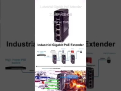 صنعتی 1-Port 802.3bt PoE++ به 4-Port 802.3af/در Gigabit PoE Extender