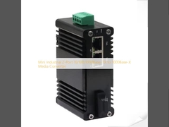 مینی صنعتی 2-Port 10/100/1000Base-TX به 1000Base-X رسانه تبدیل