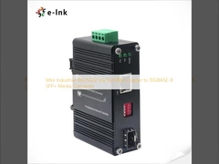 مبدل رسانه ای Mini Industrial 10G/5G/2.5G/1G/100M Copper to 10GBASE-X SFP+