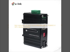 مینی صنعتی 10G / 5G / 2.5G / 1G / 100M 802.3bt به 10GBASE-X SFP + Media Converter