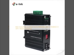 مینی صنعتی 10G / 5G / 2.5G / 1G / 100M 802.3at به 10GBASE-X SFP + Media Converter