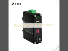 مینی صنعتی 10G / 5G / 2.5G / 1G / 100M 802.3at به 10GBASE-X SFP + Media Converter