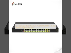 L2+ نصب ریک مدیریت شده 24-Port 10/100/1000T + 4-Port 1000X SFP Ethernet Switch