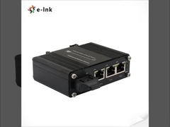مینی صنعتی 3-Port 10/100/1000T + 1-Port 1000X SC Gigabit Ethernet Switch