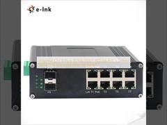 صناعی L2+ 8-Port 10/100/1000T 802.3at PoE + 2-Port 1000X SFP مدیریت شده Ethernet Switch