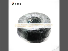 کابل پچ فیبر نوری 2-12 هسته SM زرهی بیرونی (کانکتور SC، LC، FC، ST اختیاری)