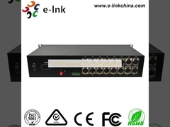 1 ~ 16 XLR پخش فیبر صوتی Multiplexer