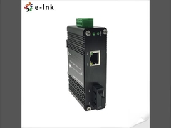 مینی صنعتی 100BASE-FX به 10/100BASE-T 30W PoE + رسانه تبدیل کننده با 1-Port 100Base-FX SC