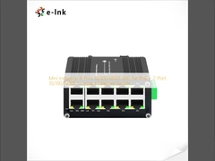 مینی صنعتی 8-Port 10/100/1000T 802.3at PoE + 2-Port 10/100/1000T سوئیچ Ethernet فشرده