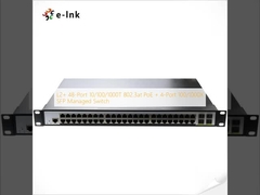 L2+ 48 پورت 10/100/1000T 802.3at PoE + 4 پورت 100/1000X SFP Managed Switch
