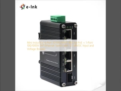 مینی صنعتی 4-Port 10/100/1000T 802.3at PoE + 1-Port 100/1000X SFP Ethernet Switch با ورودی 12 ~ 48VDC و تقویت کننده ولتاژ
