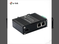 مبدل رسانه ای مینی صنعتی 1 پورت 100/1000X SFP به 2 پورت 10/100/1000T 90W PoE++ پشتیبانی از IEEE8