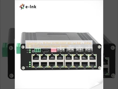 صناعی L2+ 16-Port 10/100/1000T 802.3at PoE + 4-Port 1000X SFP مدیریت شده Ethernet Switch