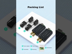 مبدل مینی 12G-SDI به فیبر با تالی و RS485 با سطح پخش دیجیتال غیر فشرده