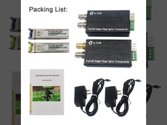 مینی-نوع 3G-SDI به فیبر کنورتر با Tally و RS485 معکوس به طور مستقیم سازگار با دوربین های SDI