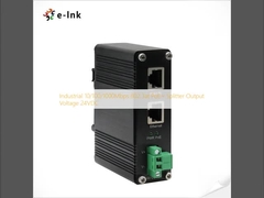 ولتاژ خروجی صنعتی 10/100/1000Mbps 802.3at PoE+ Splitter 24VDC