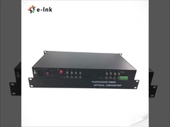 مبدل فیبر نوری ویدئویی 16 کاناله HD-AHD/HD-CVI/HD-TVI/CVBS 4 در 1 با نصب آسان و پلاگین و پلی