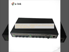 پورت های SFP 8x100M + پورت SFP 1x1000M / پورت TP (Combo) uplink Fiber Switch مدیریت شده
