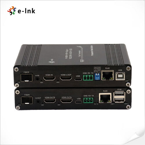 Latest company news about بازتعریف مرزهای بصری | E-link China راه‌انداز اکستندر فیبر HDMI KVM All-in-One 4K 60Hz