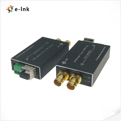 مبدل 12G SDI به فیبر انتقال سطح پخش غیر فشرده با Tally / RS485