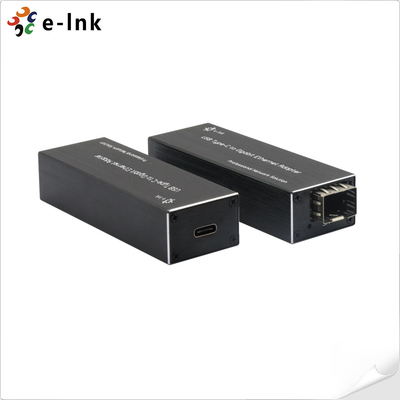 آداپتور شبکه فیبر Micro Mini USB C به SFP برای لپ تاپ / رایانه / تبلت