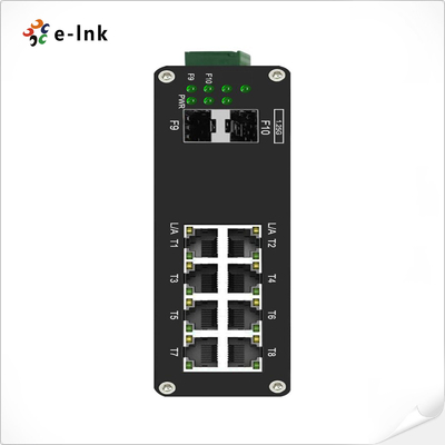 سوئیچ مدیریت شده اترنت صنعتی 8 پورت 10/100/1000T گیگابیت به 2 پورت 1000X فیبر SFP