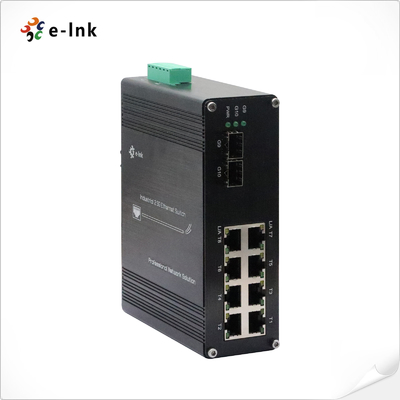 سوئیچ اترنت صنعتی 8 پورت 10/100/1000M/2.5G BASE-TX + 2 پورت 1.25G/2.5G/10G SFP+ BASE-FX