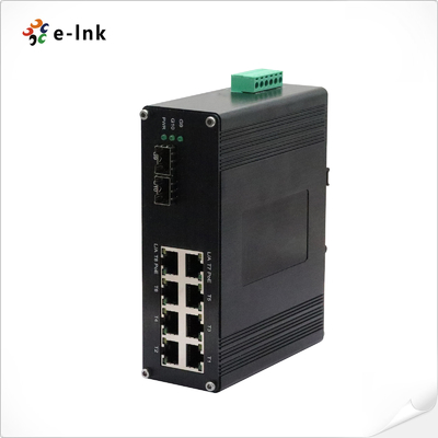 سوئیچ اترنت صنعتی 8 پورت 10/100/1000M/2.5G 802.3at PoE + 2 پورت 1.25G/2.5G/10G SFP+
