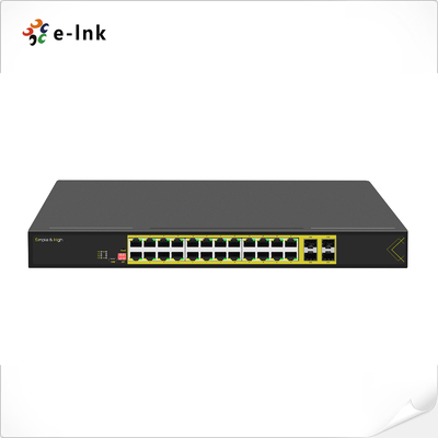 L2+ نصب ریک مدیریت شده 24-Port 10/100/1000T + 4-Port 1000X SFP Ethernet Switch