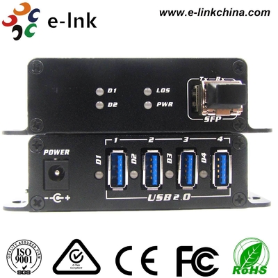 4 پورت USB 2.0 Fiber Extender
