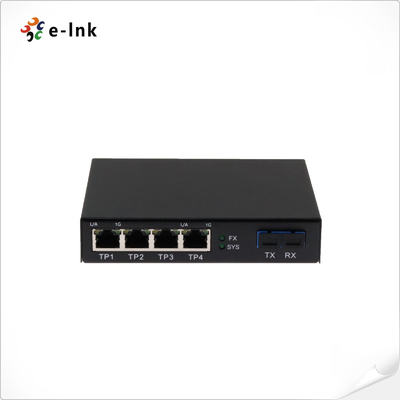 تبدیل کننده فیبر صفحه LED با پورت فیبر SC 1x10G + 4 x 10/100/1000M Ethernet RJ45