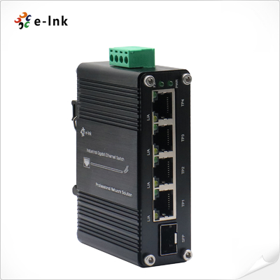 سوئیچ صنعتی کوچک 4 پورت 10/100/1000T + 1 پورت 100/1000X SFP گیگابیت اترنات