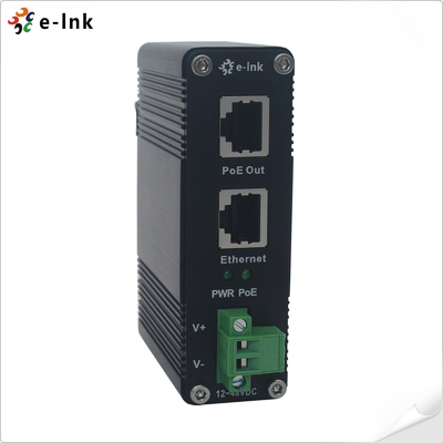 12 ~ 48V DC Power Input صنعتی گیگابیت PoE + تزریق کننده